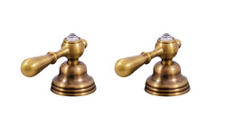 Mélangeur baignoire rétro poignée en cristal ROMANTIQUE 5 trous