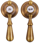 Mélangeur baignoire rétro avec douchette ROMANTIQUE en laiton