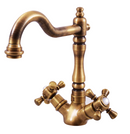 Mélangeur lavabo rétro CLASSIQUE en cristal avec pop-up