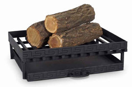 Grille porte-bûches en fonte 52x42x15 cm