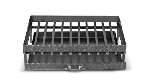 Grille porte-bûches en fonte 52x42x15 cm