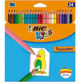 Crayons de couleur BIC TROPICOLORS 24 couleurs 022510
