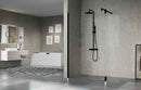 Colonne de douche thermostatique NOVELLINI EASY2 125 cm en chrome noir