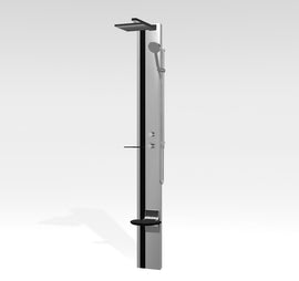 Colonne de douche hydromassante NOVELLINI LINE 1 argent 215 cm - 0