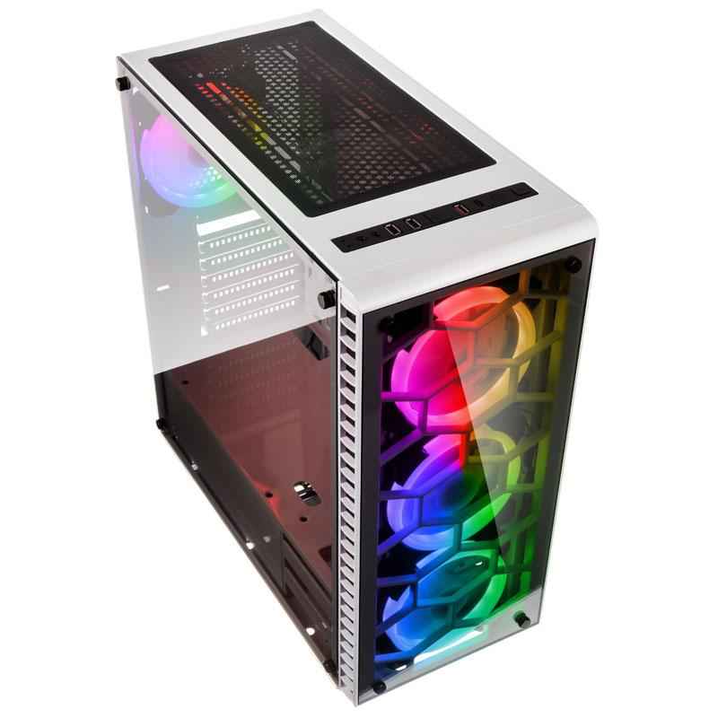 Kolink OBSERVATORY WHITE Midi Tower Black, White