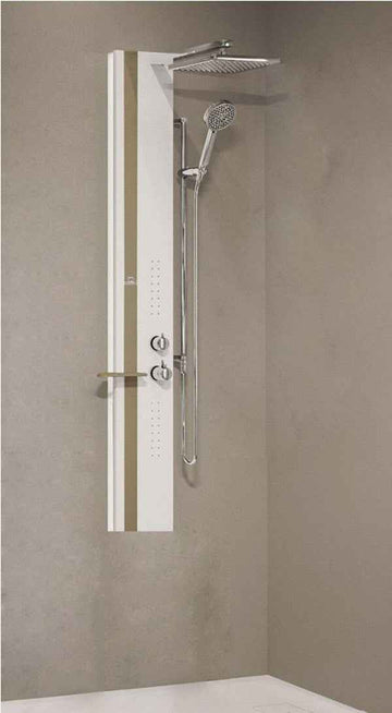 Colonne de douche hydromassante NOVELLINI LINE 2 blanc 150cm