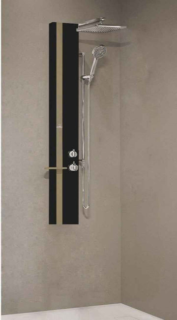 Colonne de douche hydromassante NOVELLINI LINE 2 noir 150cm
