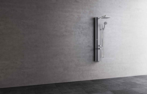 Colonne de douche hydromassante NOVELLINI LINE 2 argent 150cm