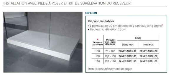 Tablier pour receveur de douche NOVELLINI NOVOSOLID