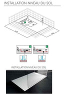Receveur de douche recoupable NOVELLINI NOVOSOLID blanc 80x80 cm