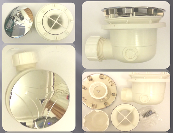 Receveur de douche recoupable NOVELLINI NOVOSOLID blanc 80x80 cm