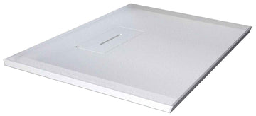 Receveur de douche recoupable NOVELLINI NOVOSOLID blanc 100x100 cm