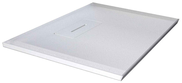 Receveur de douche recoupable NOVELLINI NOVOSOLID blanc 100x100 cm