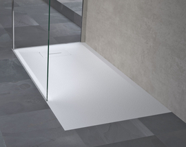 Receveur de douche recoupable NOVELLINI NOVOSOLID blanc 160x90 cm