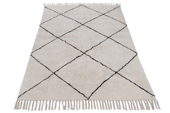 Tapis de style berbère tufté en coton CATAZ