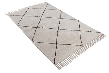 Tapis de style berbère tufté en coton CATAZ