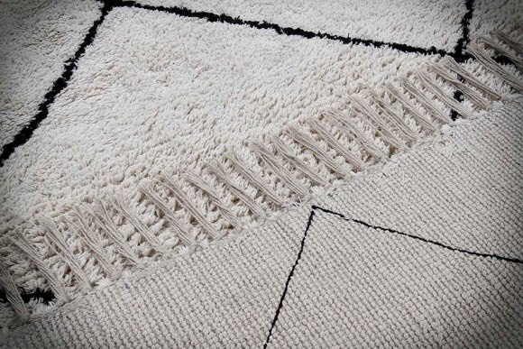 Tapis de style berbère tufté en coton CATAZ