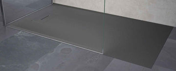 Receveur de douche recoupable NOVELLINI NOVOSOLID gris 180x90 cm