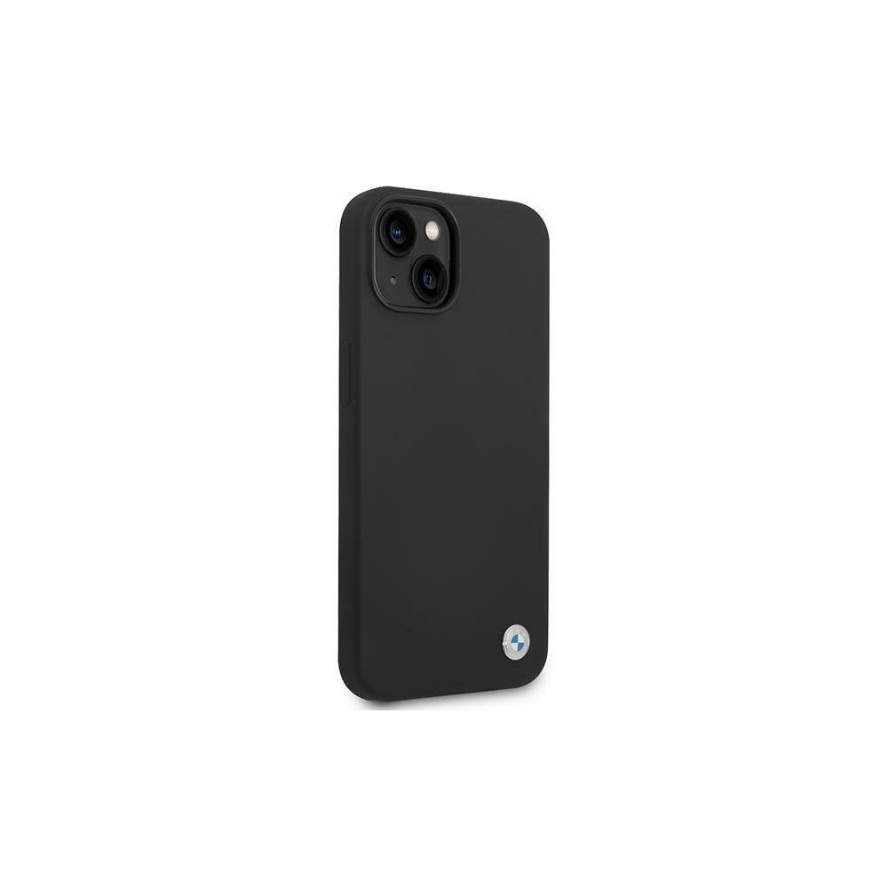 Coque en silicone bmw bmhcp14msilbk pour apple iphone 14 plus