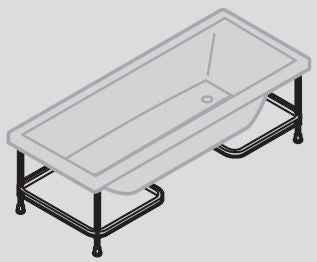 Baignoire acrylique NOVELLINI CALOS 2.0 170x80 cm avec pieds