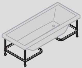 Baignoire acrylique NOVELLINI CALOS 2.0 170x80 cm avec pieds