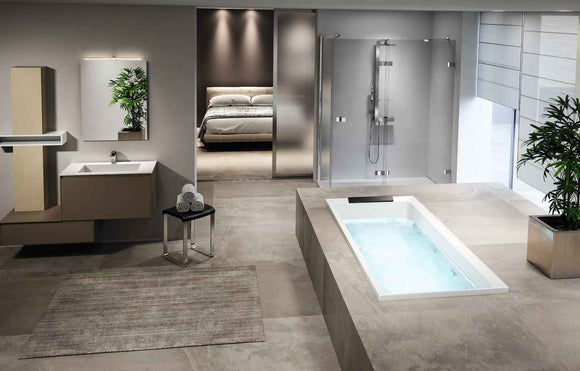 Baignoire rectangulaire NOVELLINI DIVINA avec appui-tête 190x90 cm