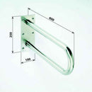 Barre d'appui en forme U HELP en acier inoxydable