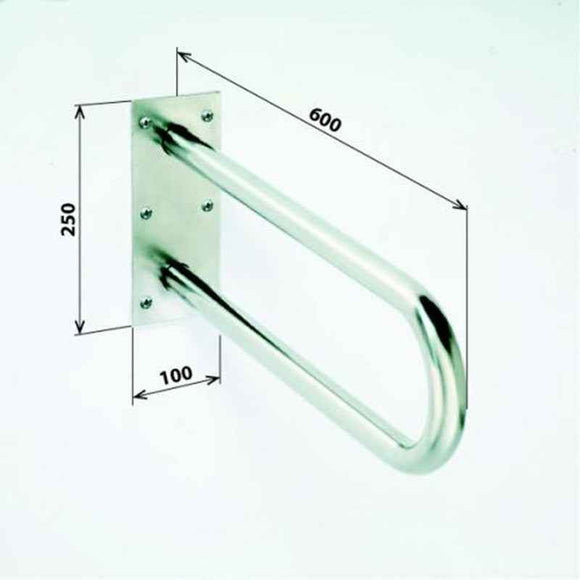 Barre d'appui en forme U HELP en acier inoxydable