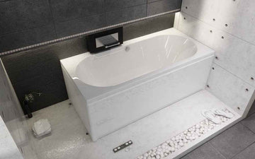 Tablier de baignoire latéral universel RIHO en acrylique blanc