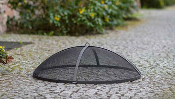 Couvercle pare-feu rond pour brasero en acier