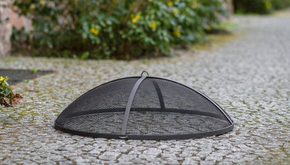 Couvercle pare-feu rond pour brasero en acier