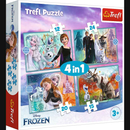 Ensemble de puzzle 4 en 1 TREFL FROZEN