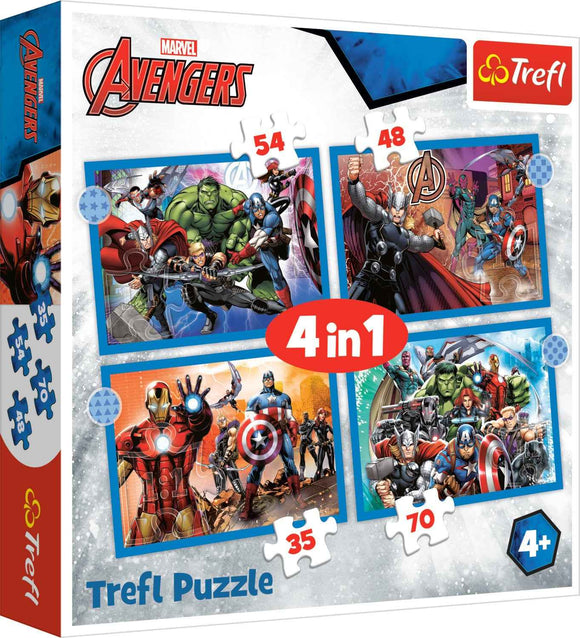 TREFL AVENGERS Puzzle 4 in 1 set