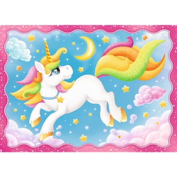 TREFL Puzzle 4 in 1 set Unicorns - 0
