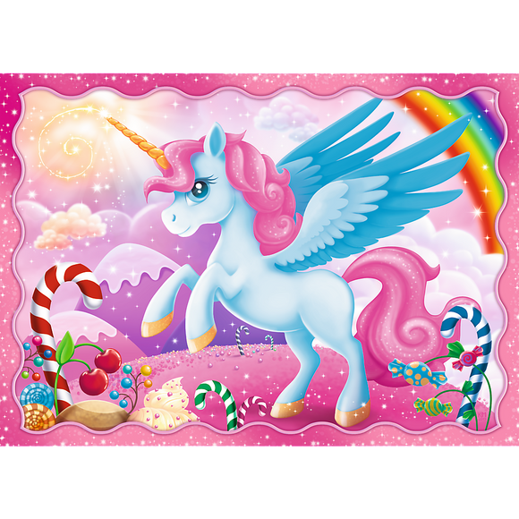 TREFL Puzzle 4 in 1 set Unicorns