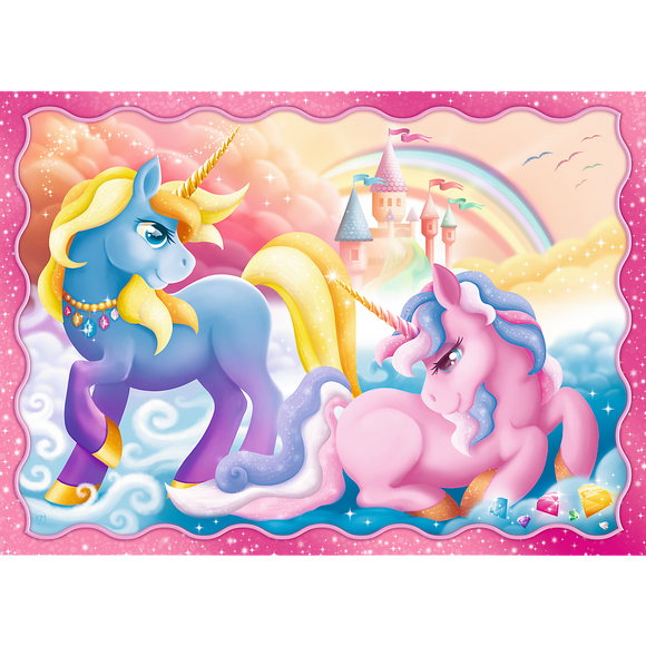 TREFL Puzzle 4 in 1 set Unicorns