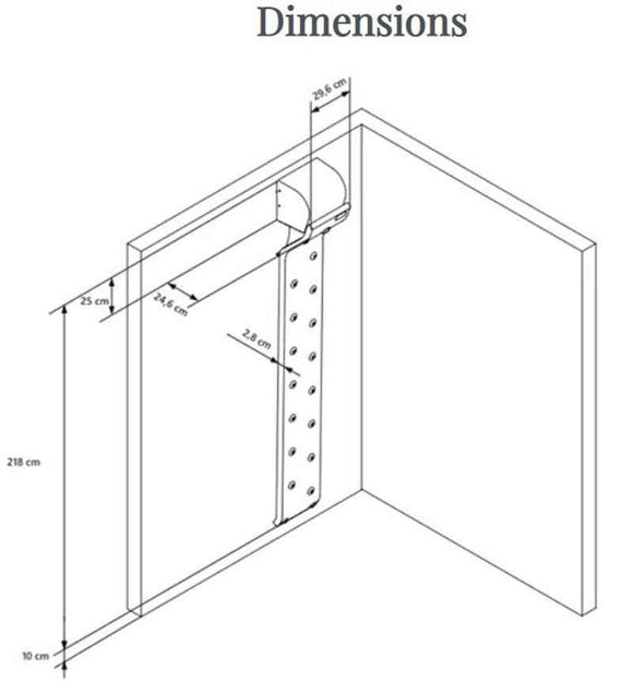 Séchoir corporel pour douche/baignoire VALIRYO®