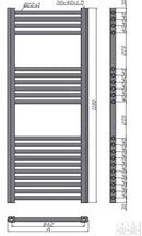 Radiateur sèche-serviette design vertical NILE 60x118 cm