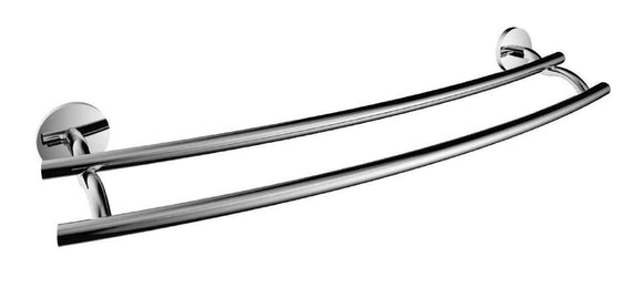 Porte-serviettes mural double ALFA en zinc 62cm