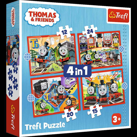 TREFL THOMAS & FRIENDS Puzzle 4 en 1 Thomas
