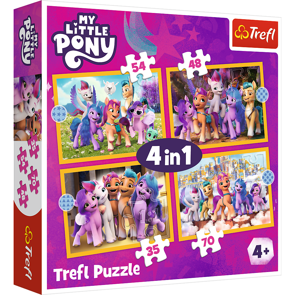 Trefl my little pony puzzle 4 en 1