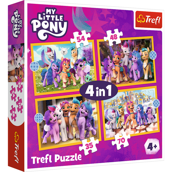 Trefl my little pony puzzle 4 en 1