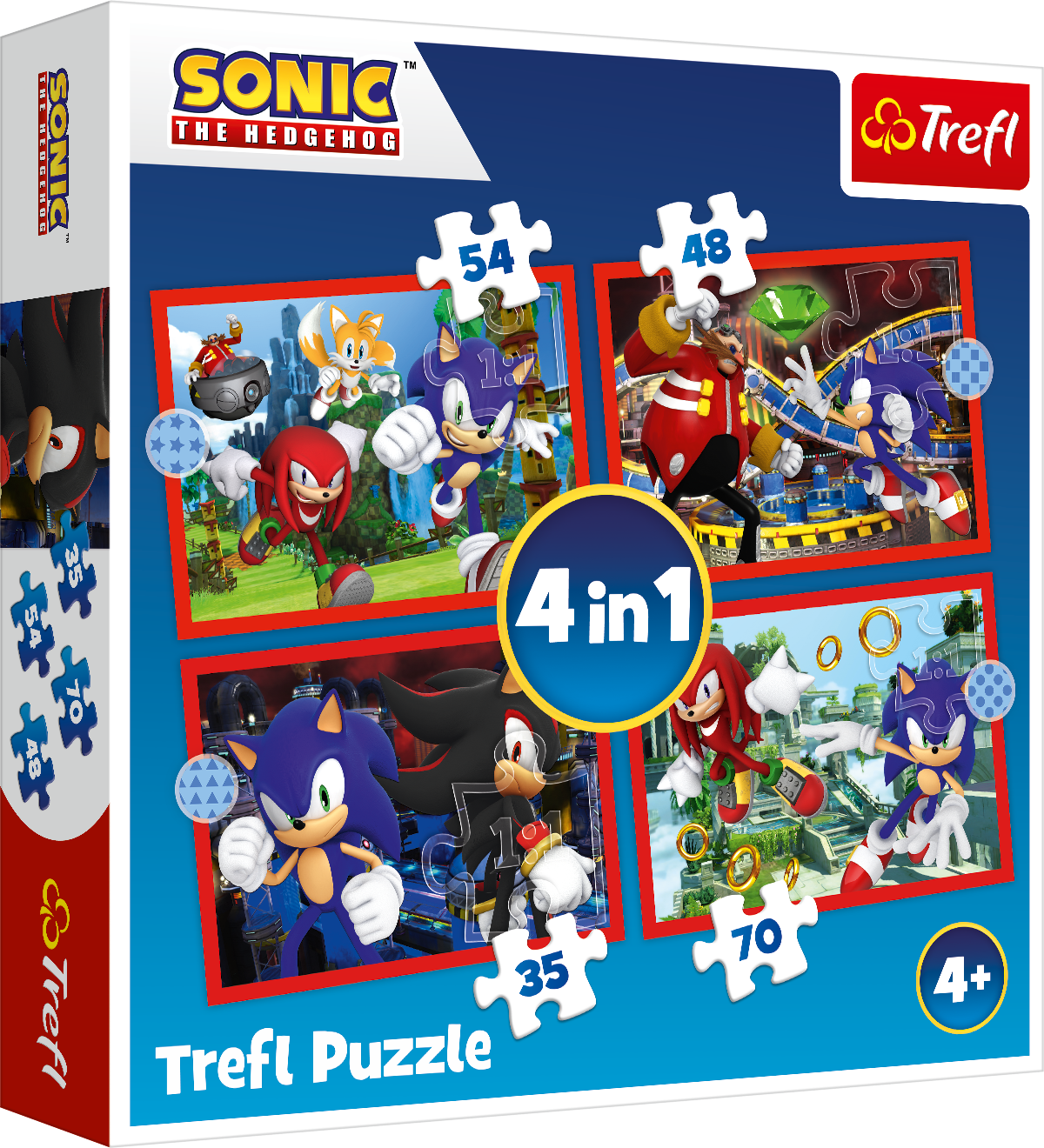 Ensemble de puzzle trefl sonic 4 en 1