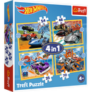 Ensemble de puzzle 4 en 1 TREFL HOT WHEELS