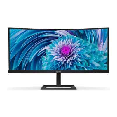 Philips | UltraWide LCD Monitor | 346E2CUAE | 34 " | VA | WQHD | 21:9 | 100 Hz | 4 ms | 3440 x 1440 | 300 cd/m² | HDMI ports quantity 1 | Black | Warranty 36 month(s)