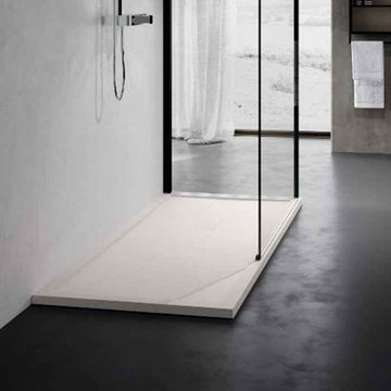 Receveur de douche plat NOVELLINI OLYMPIC PLUS 140x100 cm avec bonde H 4,5cm