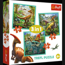 Puzzle TREFL Dinosaures 3 en 1