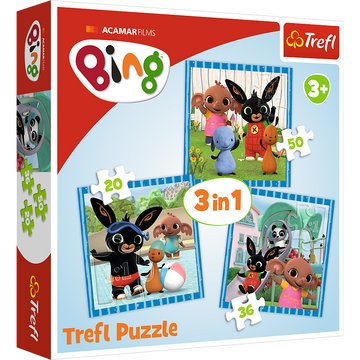 TREFL BING Puzzle 3 in 1 set
