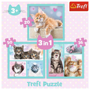 Puzzle TREFL 3 en 1 Chatons