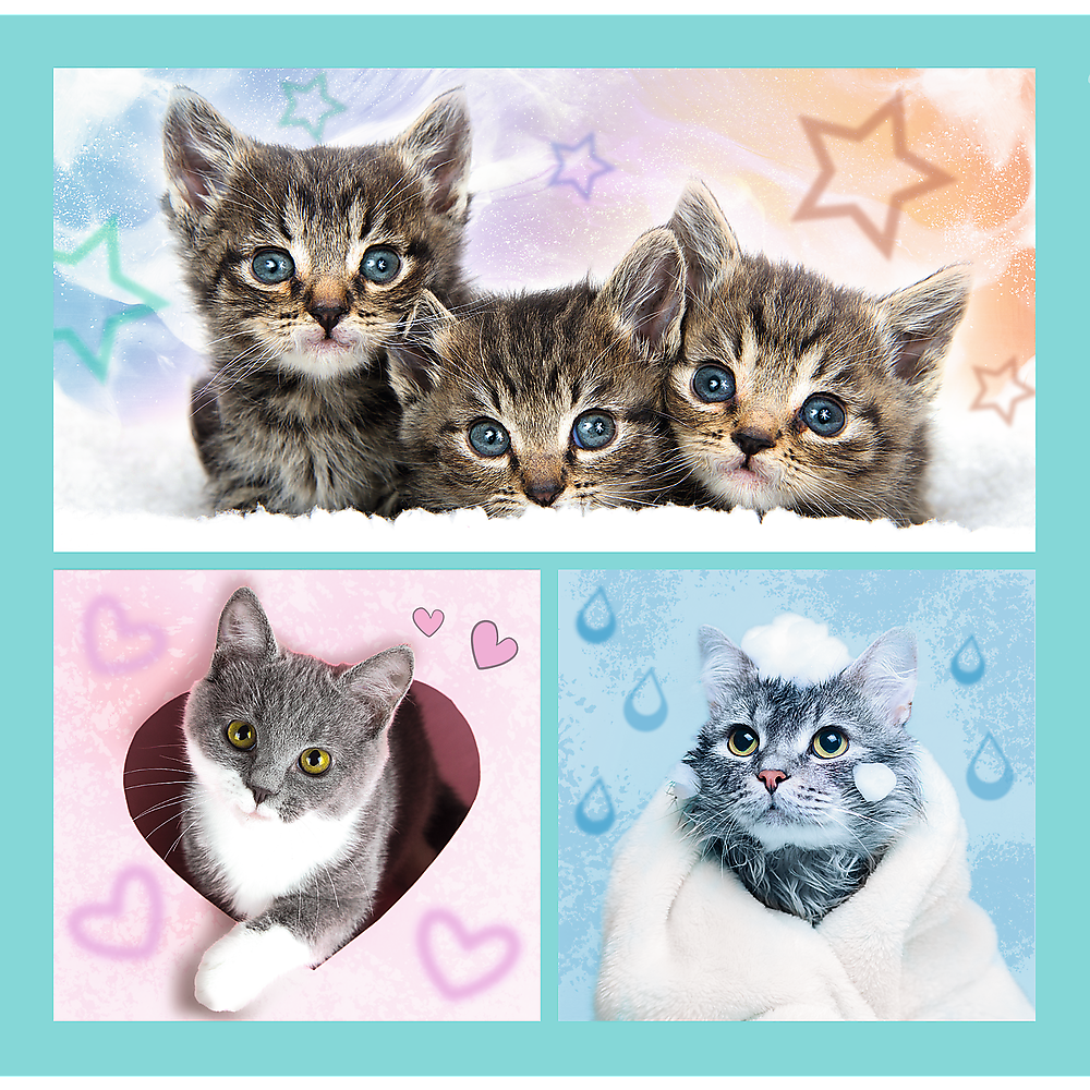 Puzzle TREFL 3 en 1 Chatons